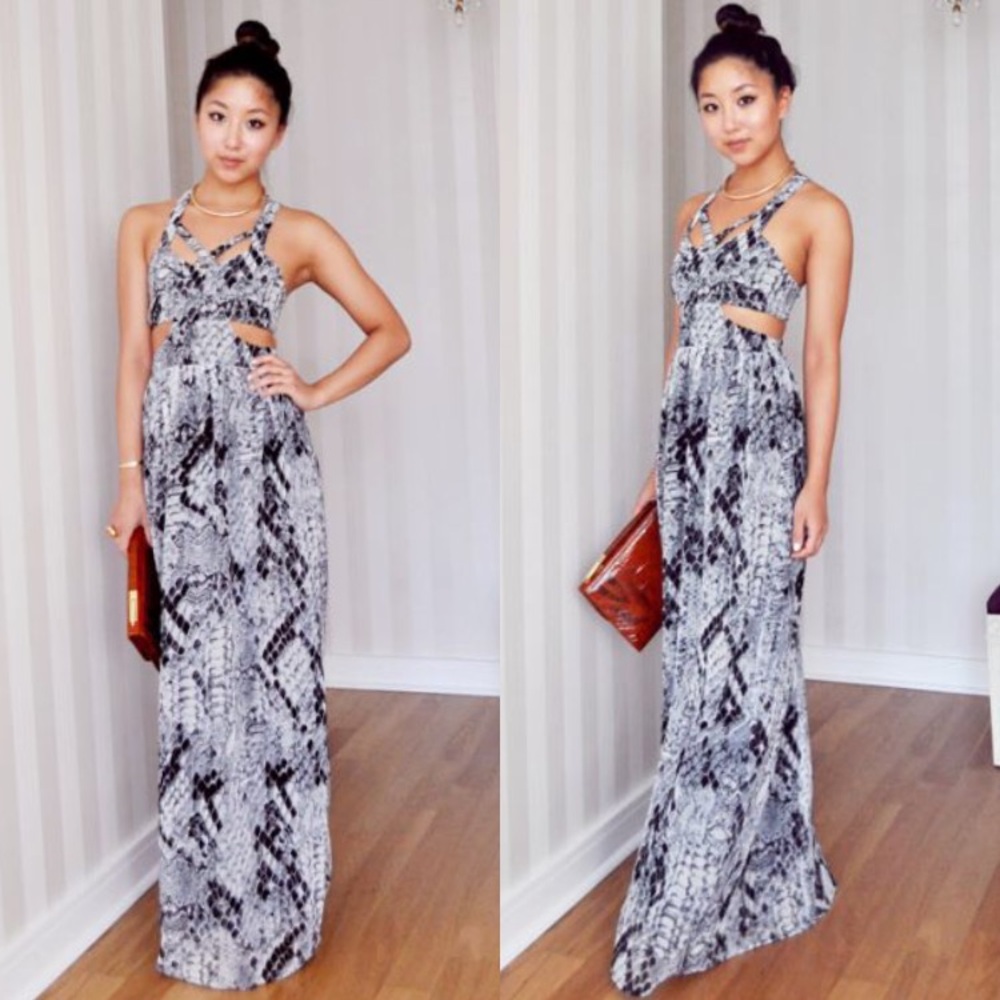 Stylestalker Python Cuts Maxi Dress - image 3